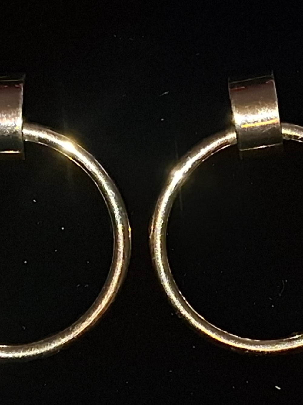 Gold Hoop Drop Earrings for Women - Sleek Minimalist Design